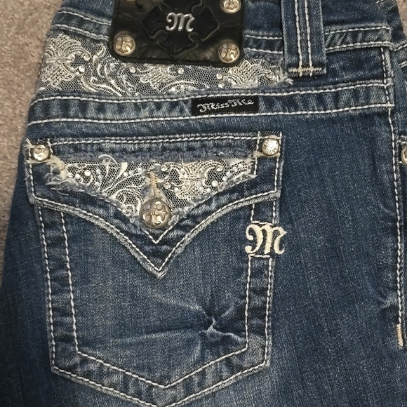Women's MISS ME crop Jeans - Picture 2 of 4